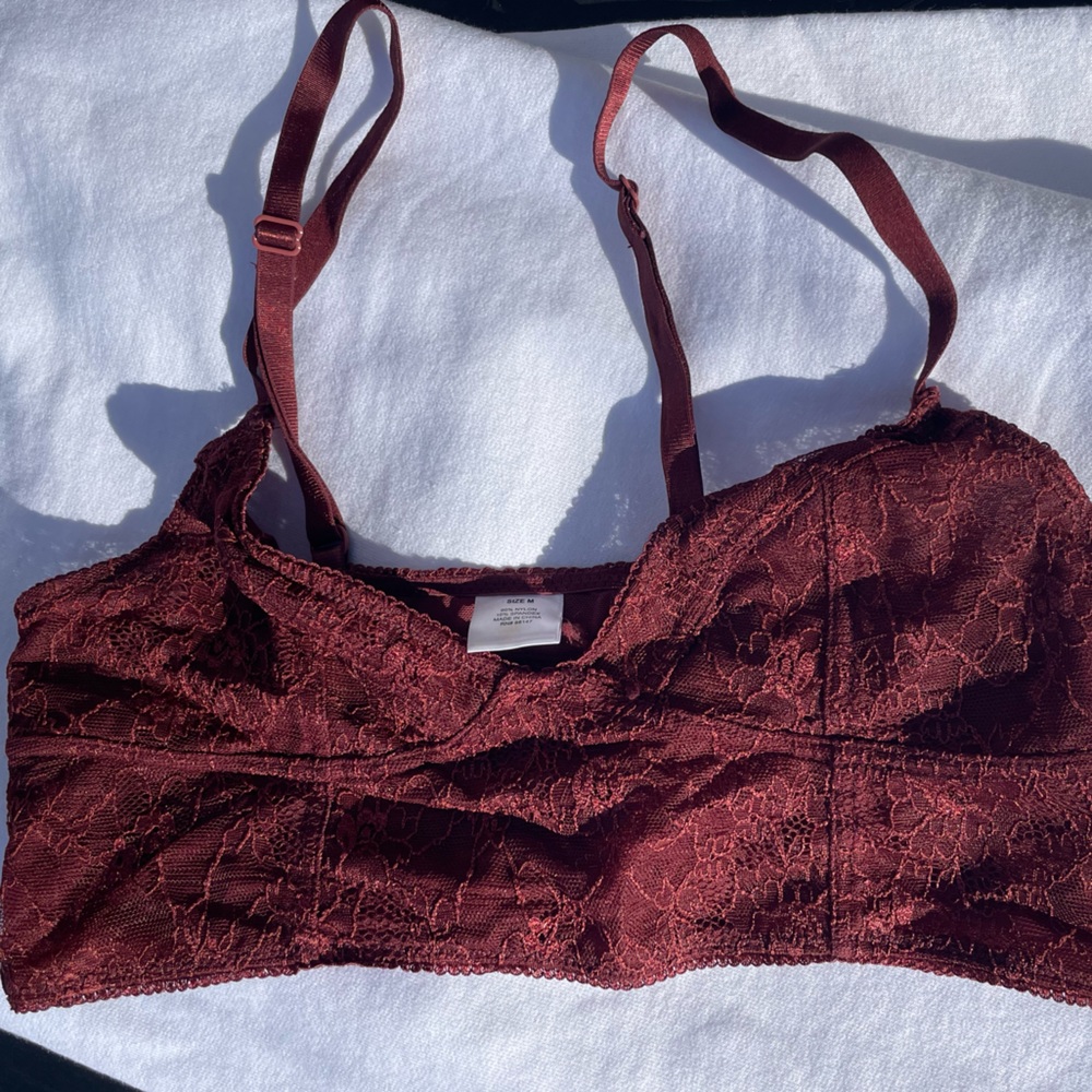 Lace Maroon bra